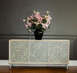 Foliage Black and White Sideboard