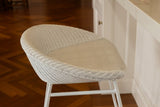 Santorini Lloyd Loom curved back Stool