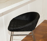 Santorini Lloyd Loom curved back Stool
