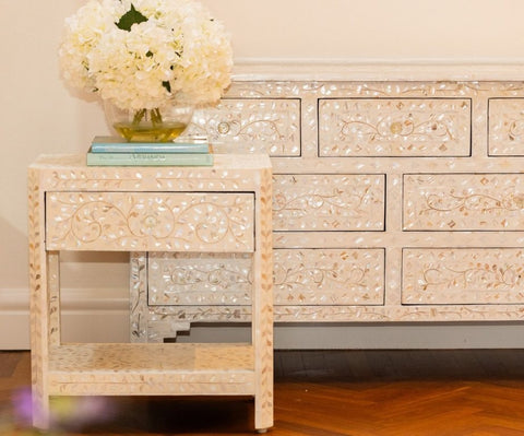 Gabrielle Mother of Pearl Bedside